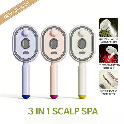 Essential Oil Mist Air Cushion Massage Comb Self Cleaning Anti Static Hair Care Brush