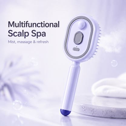 Essential Oil Mist Air Cushion Massage Comb Self Cleaning Anti Static Hair Care Brush