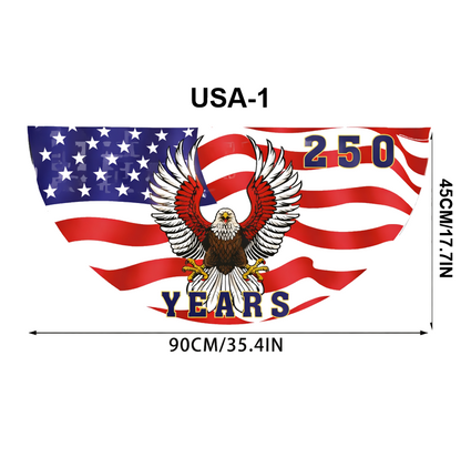 250th Anniversary USA Bunting Flag | Heavy-Duty & Fade Resistant